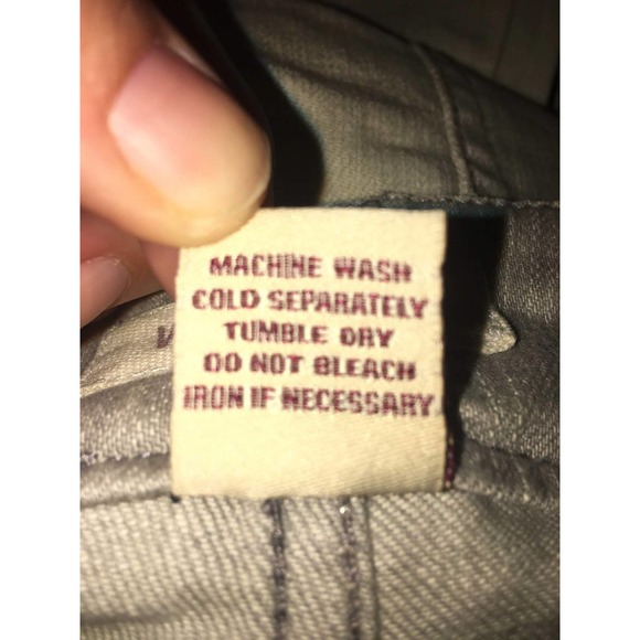 Wax Jeans Size 7 Silver Gray Grey Stretch Denim - Picture 10 of 12